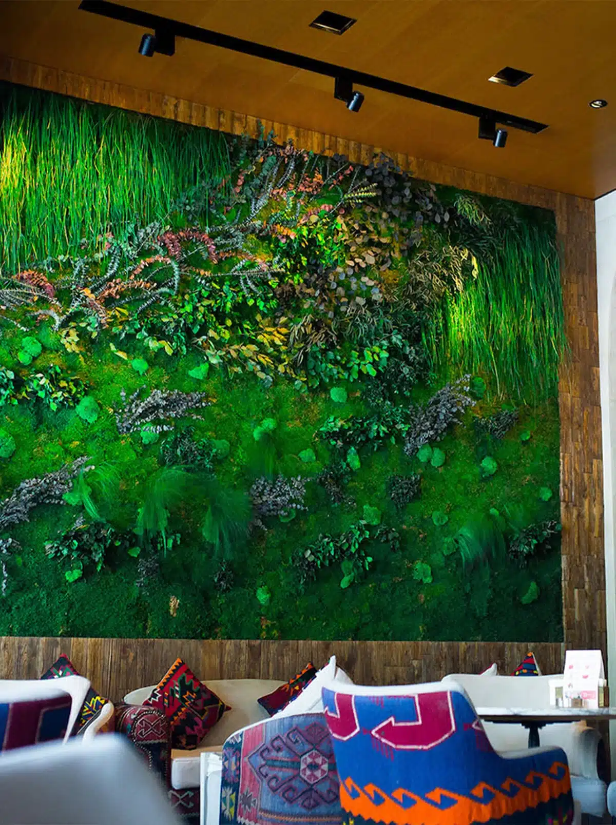 green wall, accoustic wall