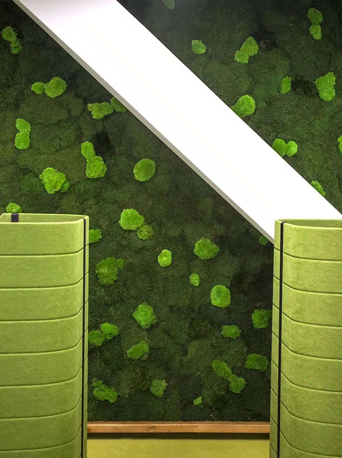 green wall, accoustic wall
