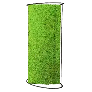 Stâlp verde croșetat de alpinism pentru plante