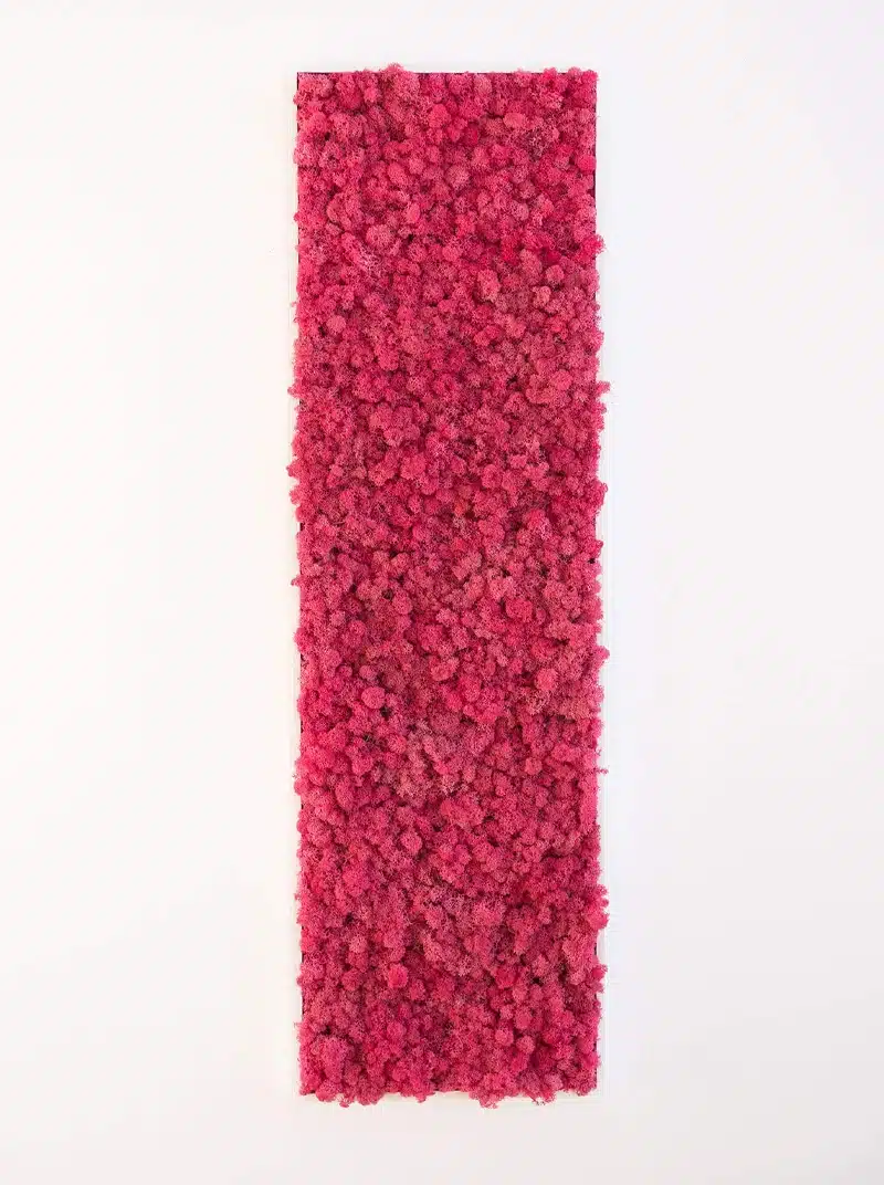 Pink textured vertical art piece on white background.